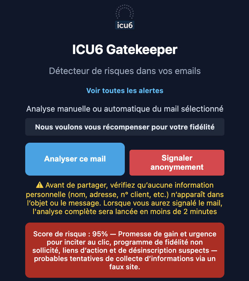 ICU6 Gatekeeper